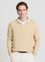 Maglia a coste con collo polo