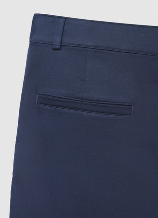 Karottenhose aus Baumwoll-Satin