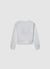 Hoodless sweatshirt with college lettering