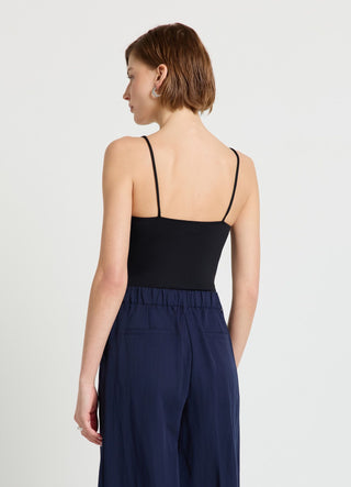 Solid colour bodysuit with thin straps