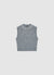 Knitted vest with rhinestone appliqués