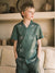Camicia con stampa palme