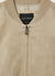 Suede-effect bomber jacket with zip closure