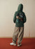 Oversize Hoodie mit Kapuze und Prints
