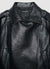 Biker jacket with asymmetrical zip