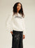 Jeans wide leg con strass a fiori