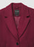 Long coat with single-button closure