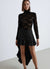 Body in pizzo con collo alto