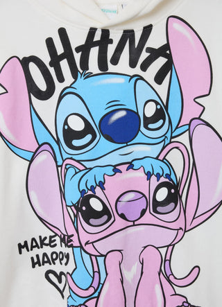 Φούτερ με κουκούλα και στάμπα Stitch®