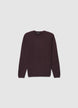 Solid colour crew neck jumper - S