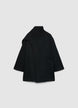 Coat with high collar and oversized scarf - XS