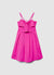 Kleid mit großer Schleife und dünnen Trägern