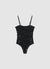 Body con pizzo e coppe sagomate