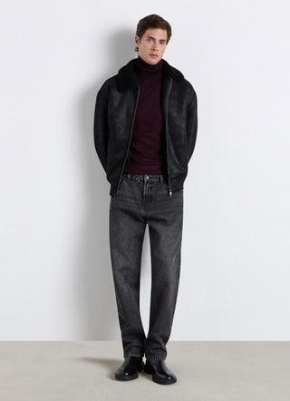 Einfarbiger Rollkragenpullover