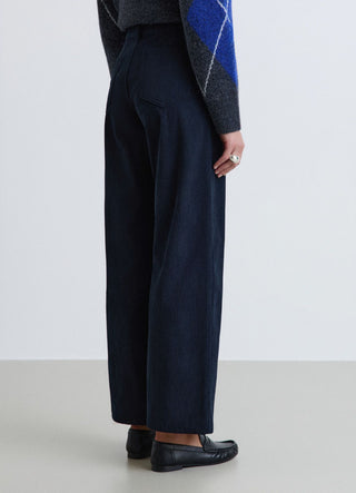 Solid-colour palazzo trousers