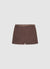 Shorts a tinta unita con fascia satinata