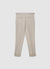 Pantaloni slim con cintura alta e tasche alla francese