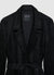 Long solid-colour coat with belt