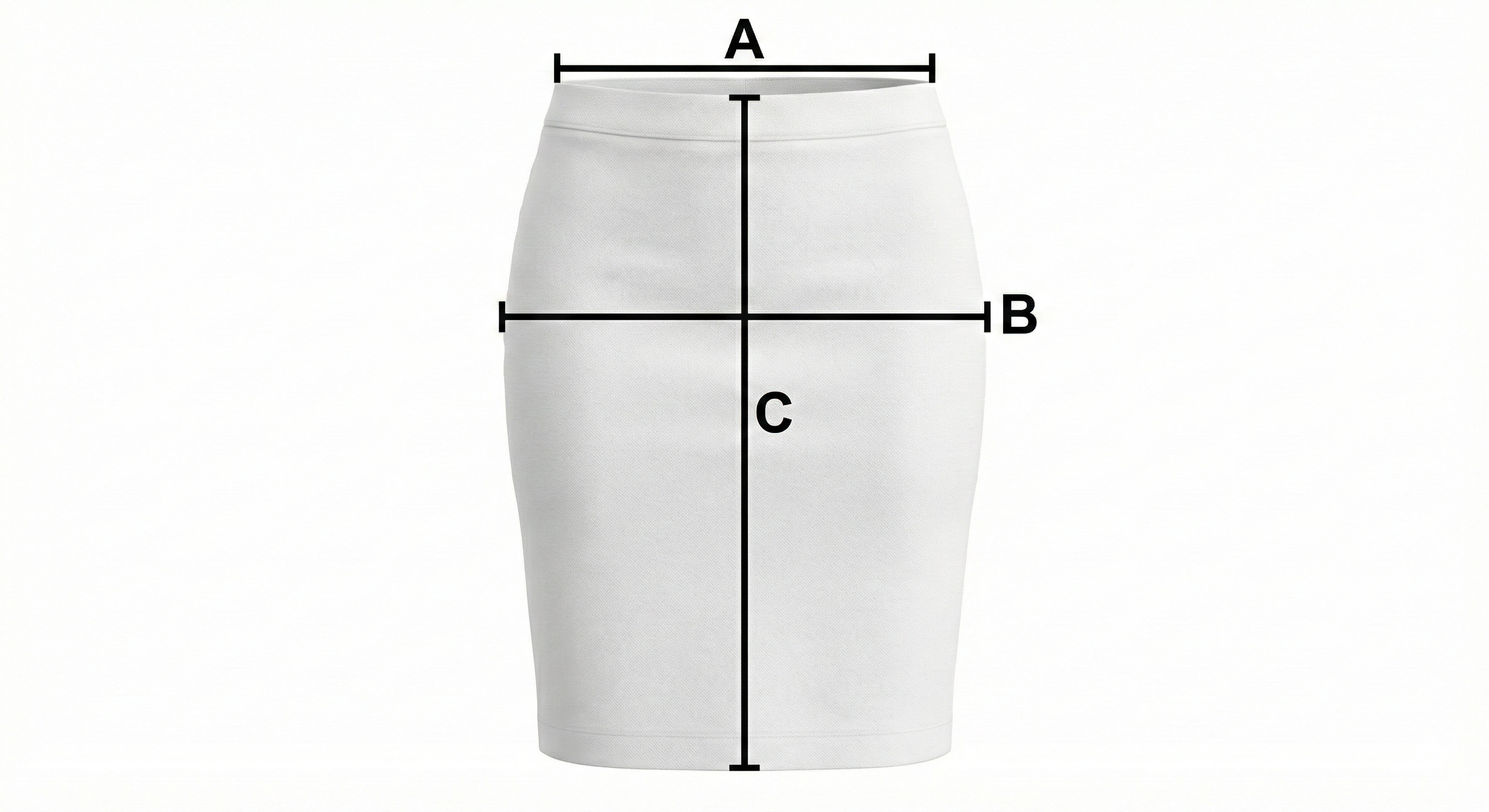 Guide des points de mesure - Jupe Femme