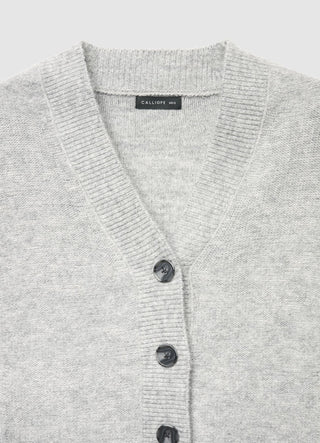 Cardigan en maille uni avec boutons