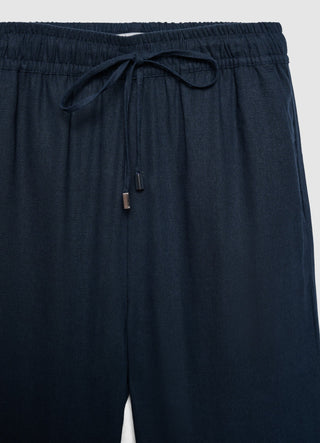 Pantaloni jogger misto lino