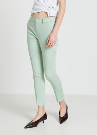 Plain dyed trousers in brushed cotton
