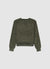 Crew neck jumper with raglan sleeves