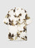 Shirt with floral print, linen blend