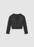 Cardigan con bande in pizzo
