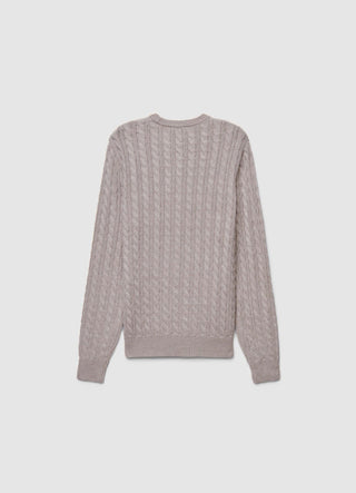 Maglia girocollo a trecce