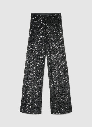 Palazzo trousers with sequins