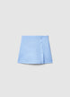 Gonna-pantalone con bottoni laterali - S