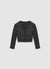 Cardigan con bande in pizzo