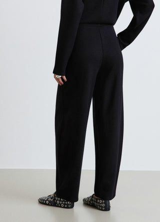 Solid-colour balloon track pants