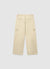 Solid colour wide-leg cargo trousers