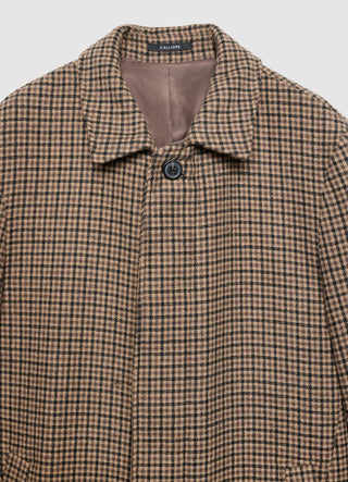 Cappotto lungo a quadri
