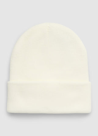 Solid-colour beanie hat