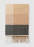 Checked scarf with fringes