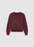 Crew neck jumper with raglan sleeves