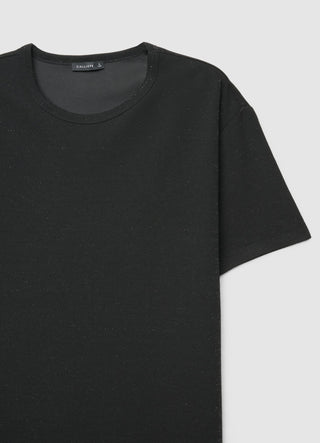 T-shirt girocollo effetto luccicante