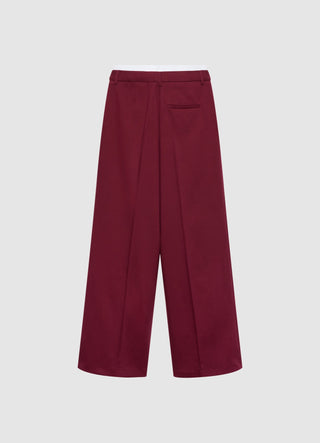 Pantalon palazzo avec taille élastiquée