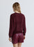 Crew neck jumper with raglan sleeves