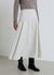Plain flared midi circle skirt
