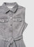 Vestito chemisier in denim con cintura