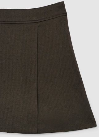 Gonna-pantalone mini a spigata