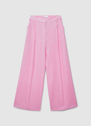 Palazzo trousers with an elasticated waistband