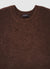 Solid-colour boucle crew neck sweater