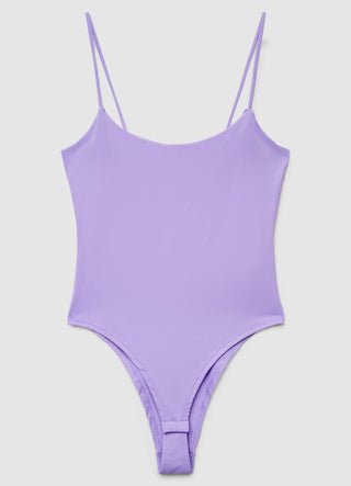 Solid colour bodysuit with thin straps