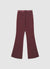 Flared trousers with a satin waistband