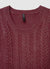 Cable-knit body with long sleeves